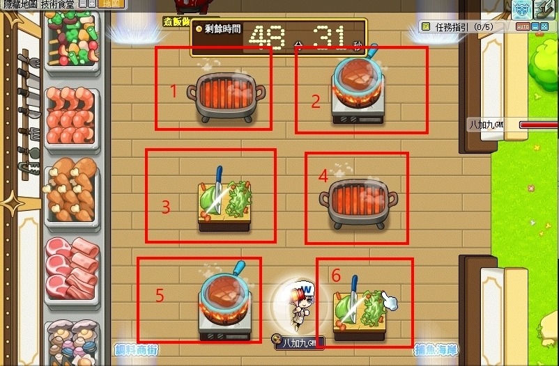 廚具對應操作